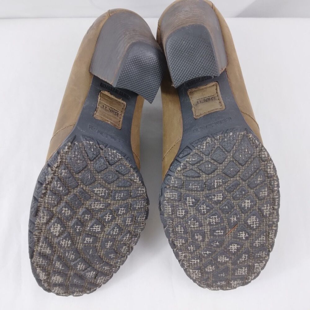 Born W81296 Gertrude Brown Leather Slip-On Bootie Heel Distressed Women's US 7 - Picture 13 of 14